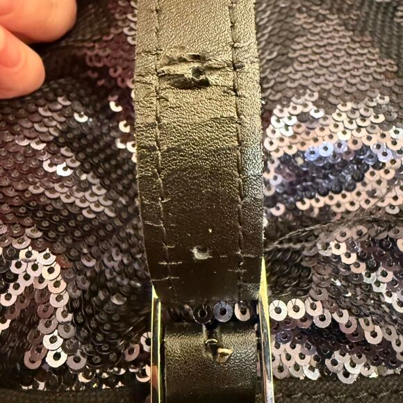 Victoria\'s Secret Black Sequin RARE Vintage Y2k 2000s Backpack